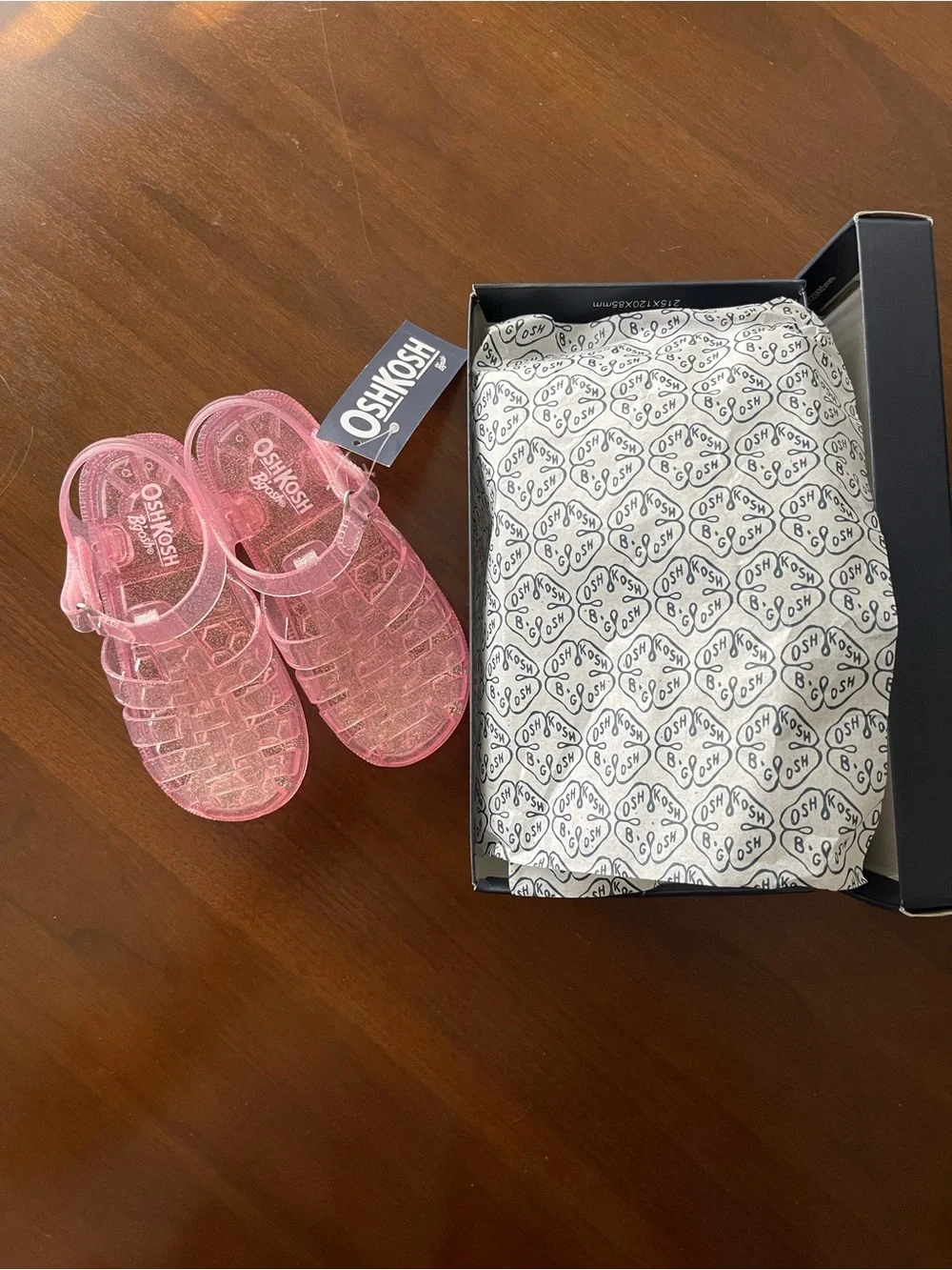 OshKosh B'gosh Sparkle Pink Jelly Sandals